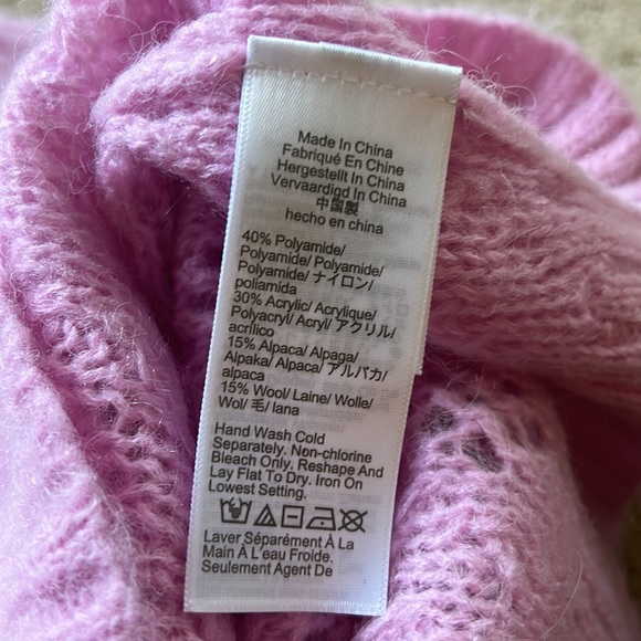 J Crew scalloped trim pointelle swester in classic pink - Picture 5 of 5